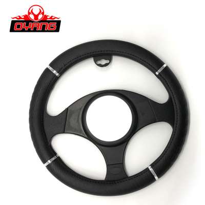 Popular price soft touch leather PVC accessory  heated steering wheel cover