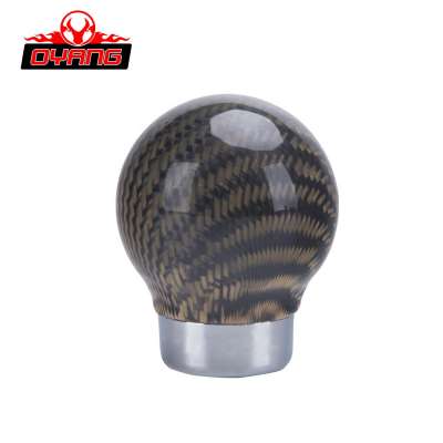 OY1232 Custom Universal Auto Fiber Aluminium Automatic Car Sopo Gear Shift Knob