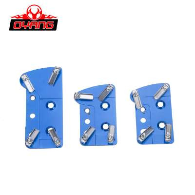 Best sale high quality universal aluminium blue accelerator pedal pad for sale